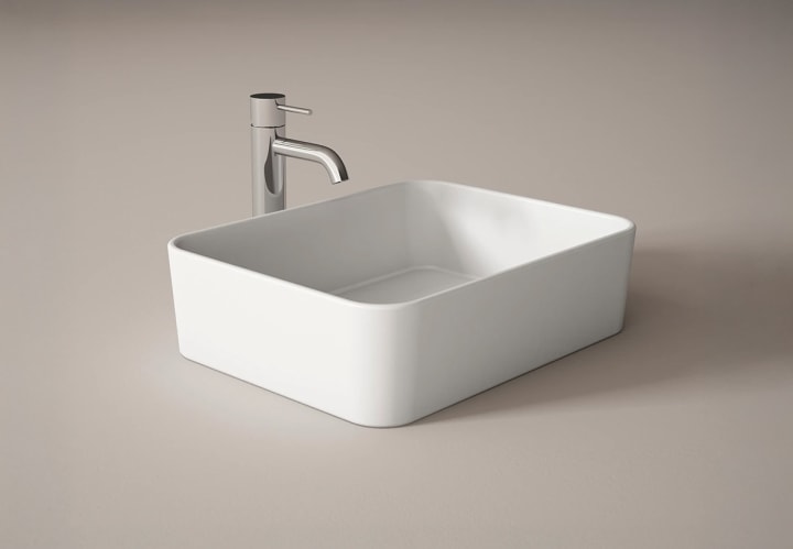 Lavabo sobre encimera fondo reducido 48 cm Viso Iria Principal 1