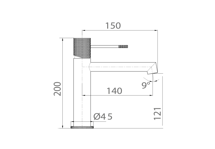 Grifo de lavabo Imex Line Croquis 12
