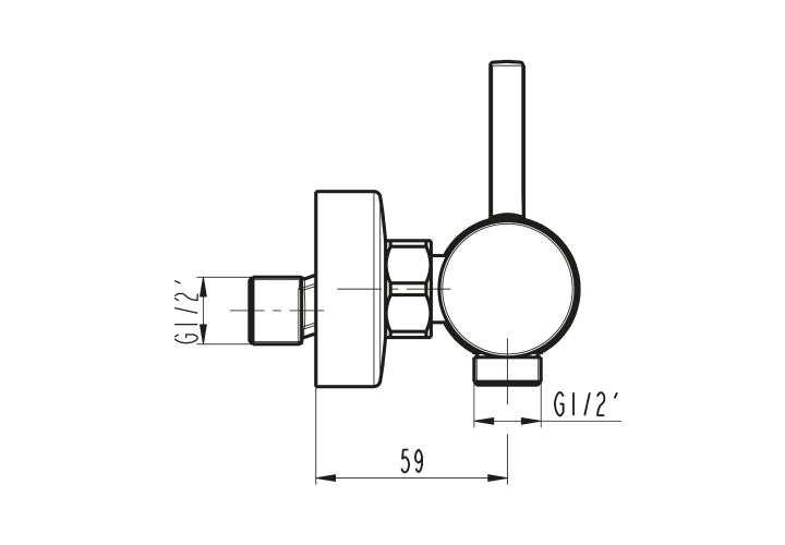 Grifo de ducha de GME Sirio Croquis 7
