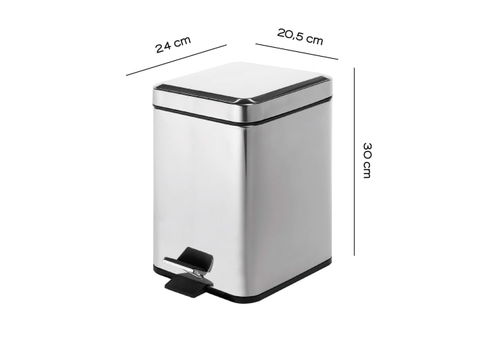 Papelera de baño Gedy Argenta Croquis 6