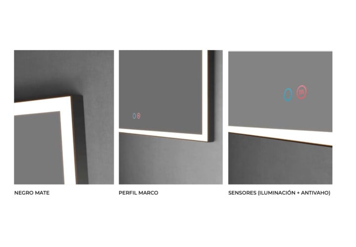 Espejo de baño con luz LED Ledimex Suiza Detalle 5