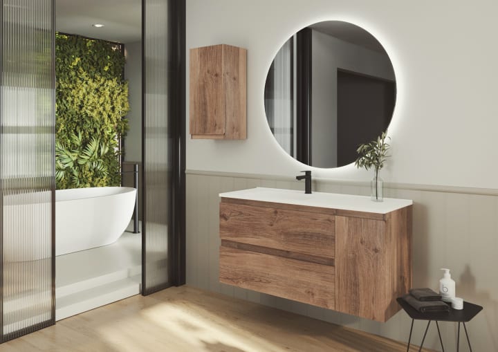 Mueble de baño color madera Bruntec Vilma Principal 1