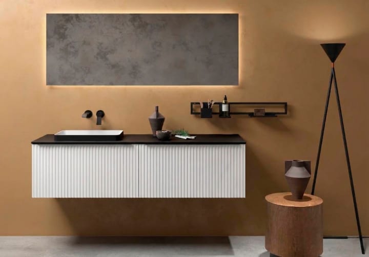 Mueble de baño con encimera de madera Salgar Biba Principal 1