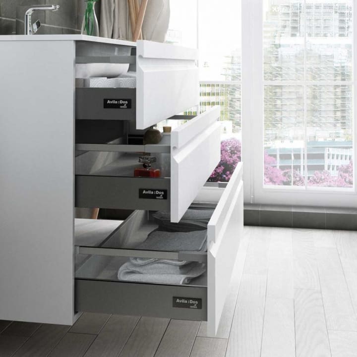 Mueble de baño fondo reducido 39 cm Avila dos Natalia Detalle 4