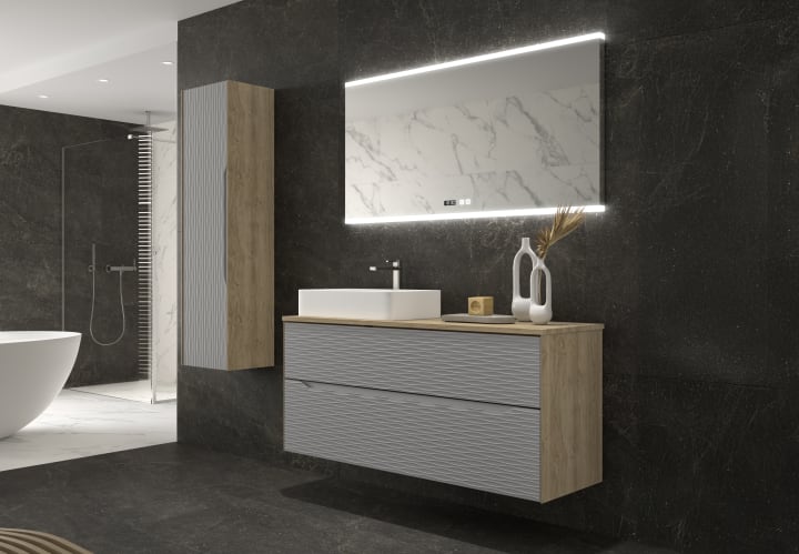 Mueble de baño con encimera de madera Sahara Coycama Principal 4