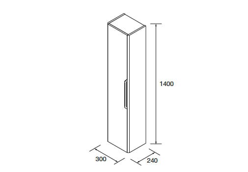 Columna de baño Salgar Luva Croquis 4