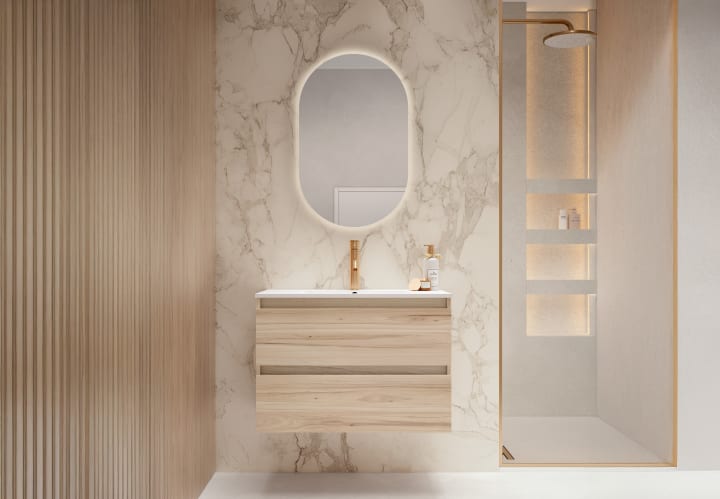 Mueble de baño fondo reducido 39.5 cm de Viso Nido Principal 1