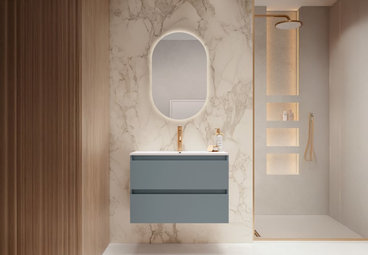 Mueble de baño fondo reducido 39.5 cm de Viso Nido Principal 2