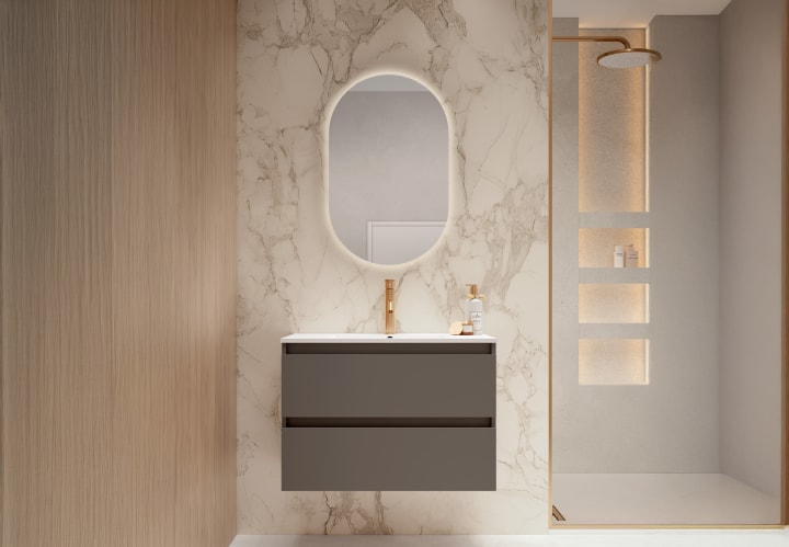 Mueble de baño fondo reducido 39.5 cm de Viso Nido Principal 3