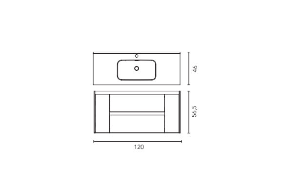 Conjunto mueble de baño Royo Alfa Croquis 10