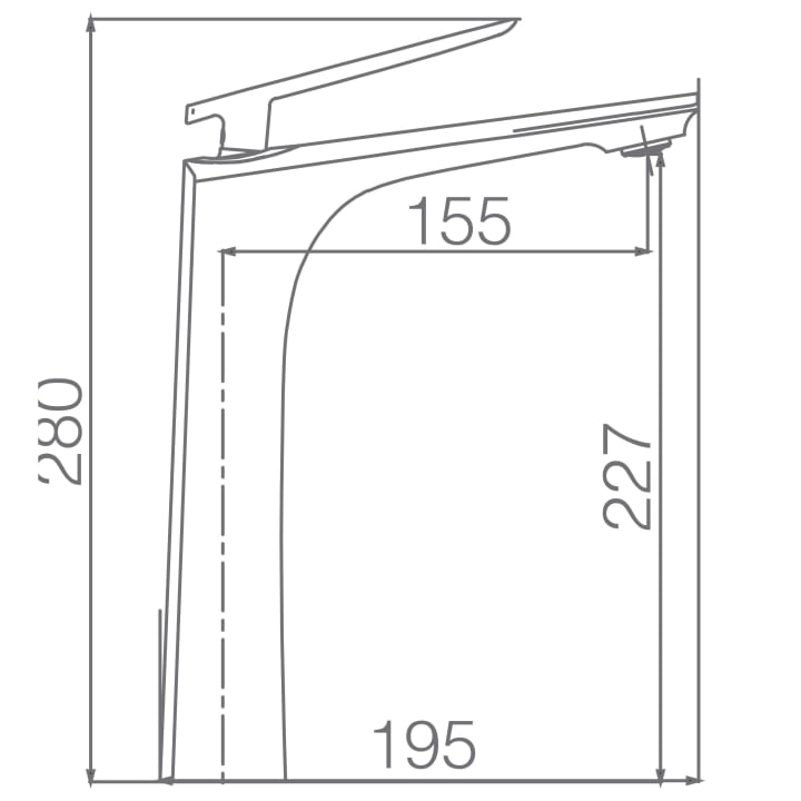 Grifo de lavabo Imex Escocia Croquis 1