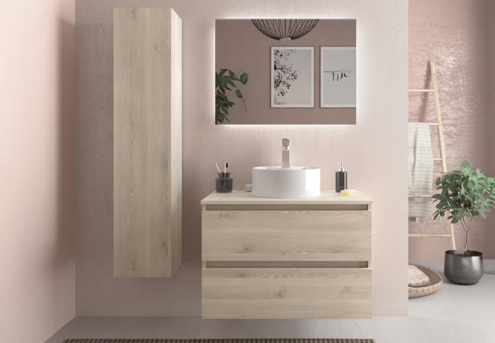 Mueble de baño para lavabo sobre encimera Salgar Bequia nórdico Principal 5