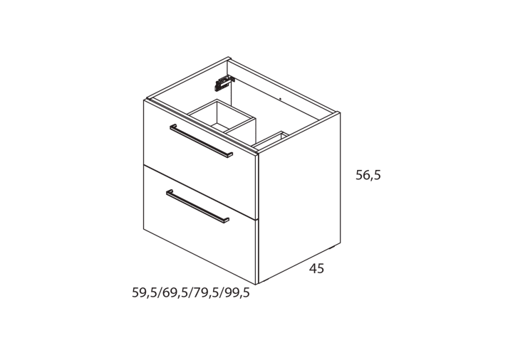 Conjunto mueble de baño Royo Easy Croquis 12