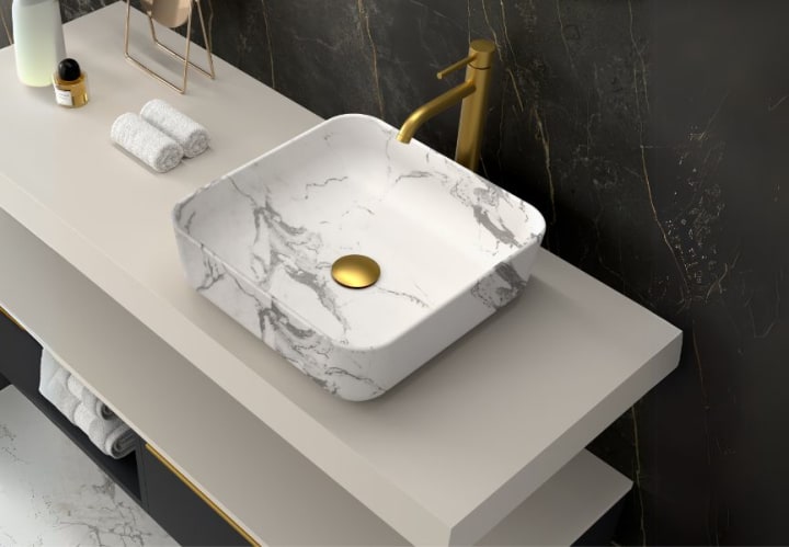 Lavabo sobre encimera Coycama Barbados Detalle 3