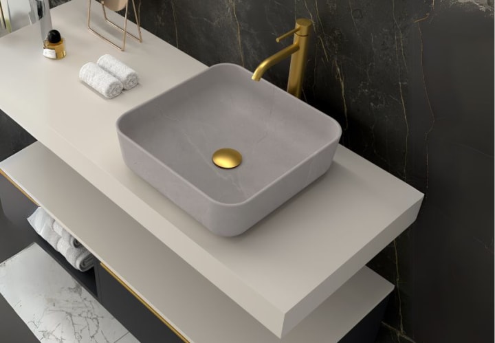 Lavabo sobre encimera Coycama Barbados Detalle 4