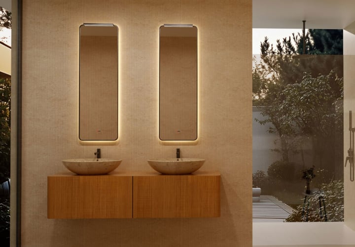 Espejo de baño con luz LED Ledimex Palermo Principal 1