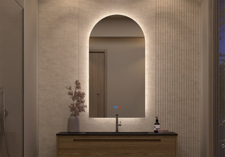 Espejo arco con luz LED Bruntec Lama Principal 3
