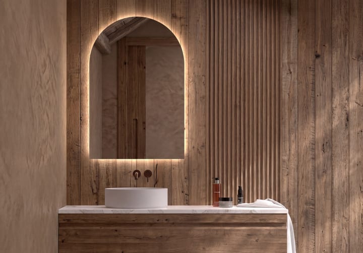 Espejo arco con luz LED Bruntec Lama Ambiente 7