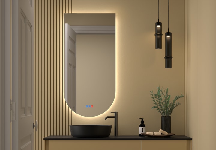 Espejo arco con luz LED Bruntec Lama Principal 6