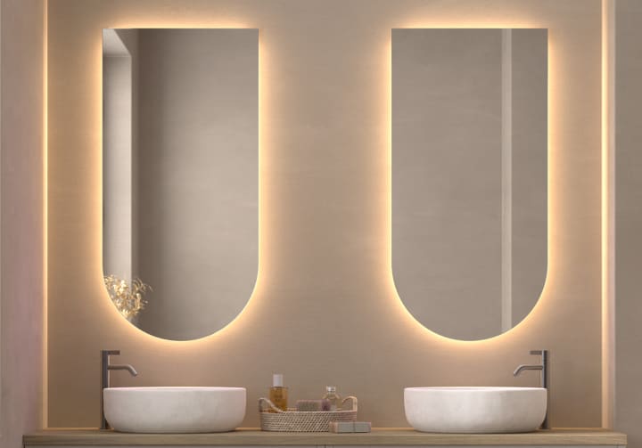 Espejo arco con luz LED Bruntec Lama Principal 2