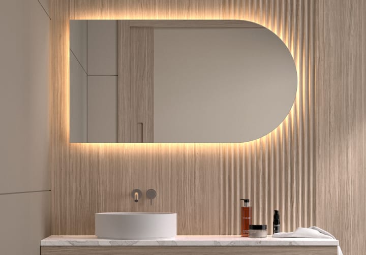 Espejo arco con luz LED Bruntec Lama Principal 4
