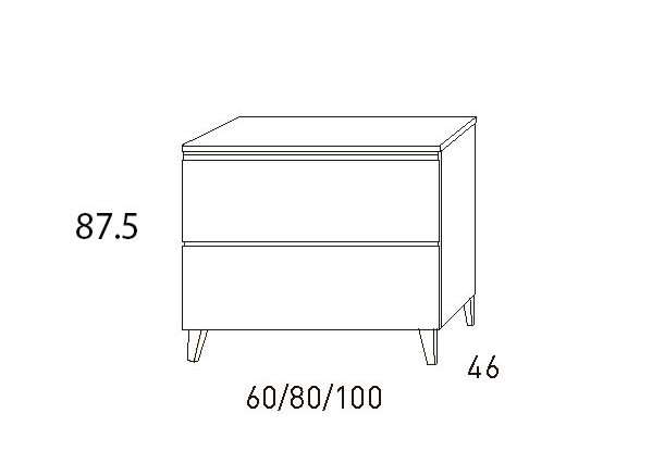 Mueble de baño Visobath Granada Croquis 25