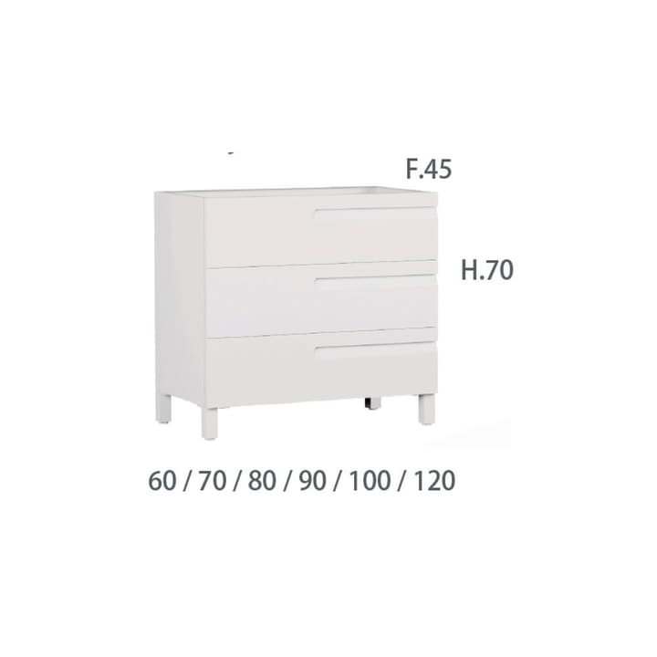 Mueble de baño Campoaras Zeus Croquis 3
