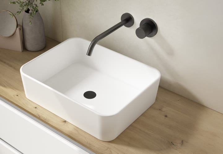 Mueble de baño con encimera MDF Hidrófuga de madera Viso Box Detalle 4