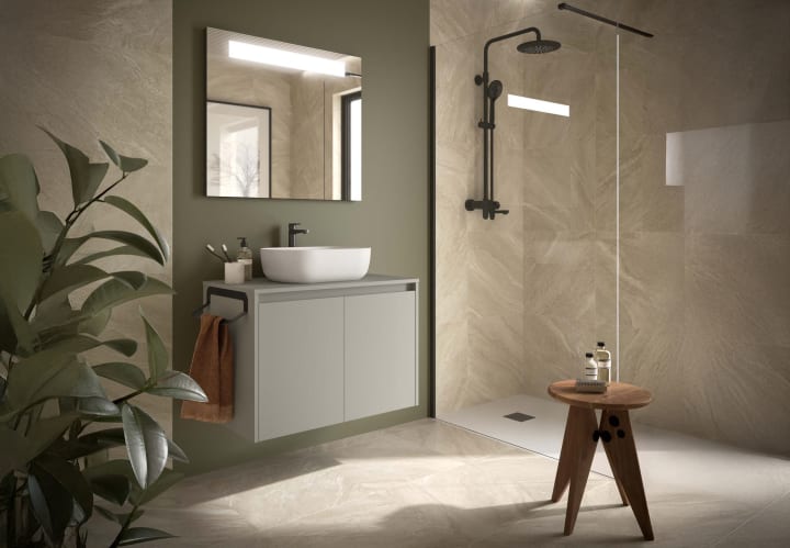 Mueble de baño con encimera de madera Salgar Noja Principal 9
