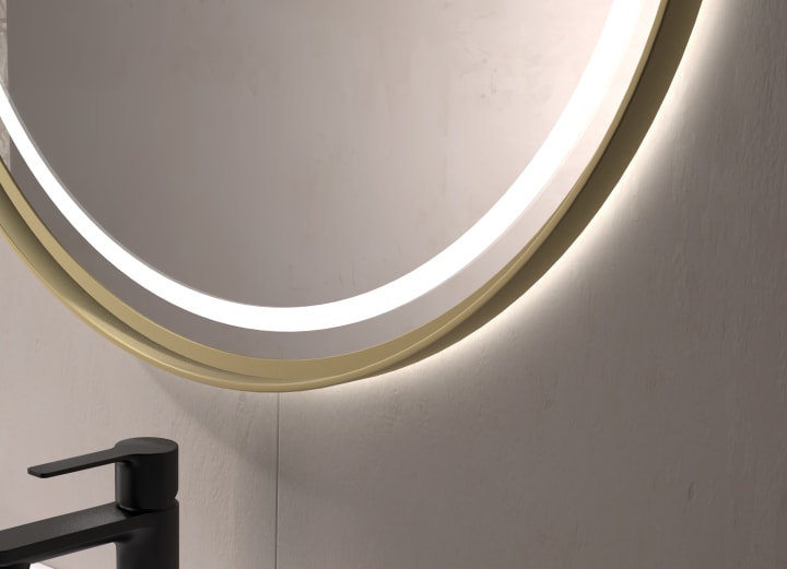 Espejo de baño con luz LED Eurobath Caicos Detalle 4