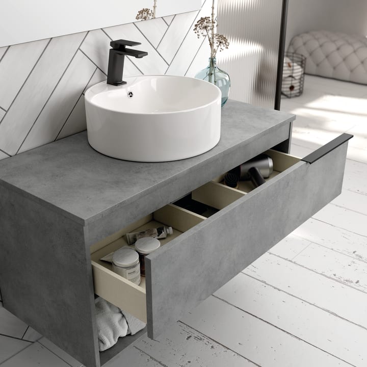 Mueble de baño con encimera de madera Bruntec Fortuna Detalle 2