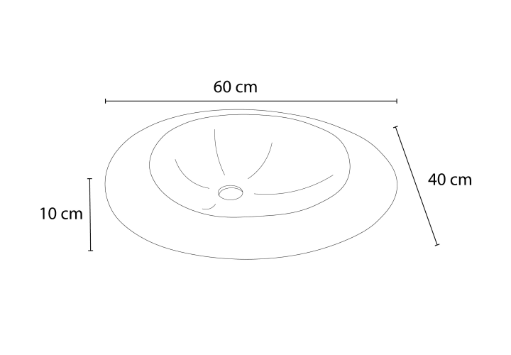 Lavabo de mármol natural Bruntec Cicle Croquis 3