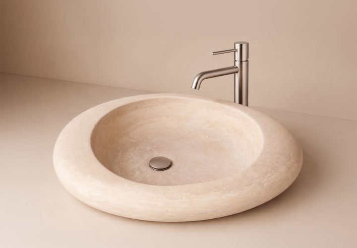 Lavabo de mármol natural Bruntec Cicle Ambiente 2