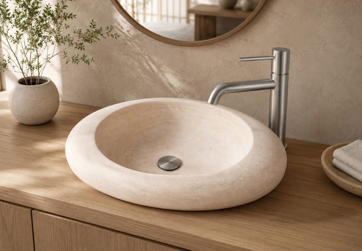 Lavabo de mármol natural Bruntec Cicle Principal 1
