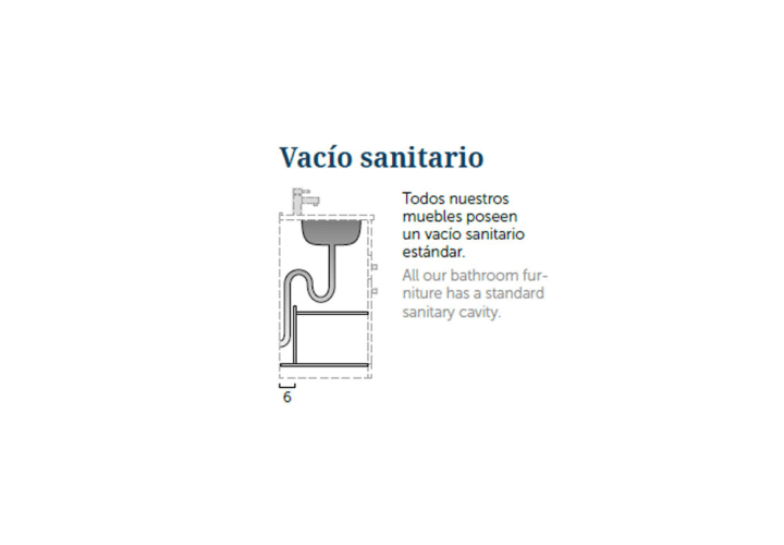 Mueble de baño con encimera de madera Coycama Landes opción 11