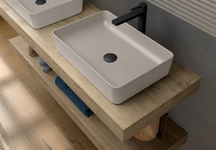 Lavabo sobre encimera Coycama Curazao Detalle 18