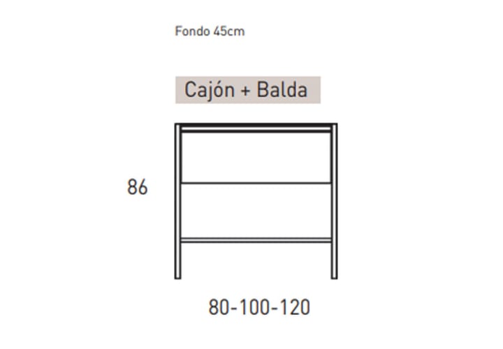 Mueble de baño Viso Icon Croquis 27