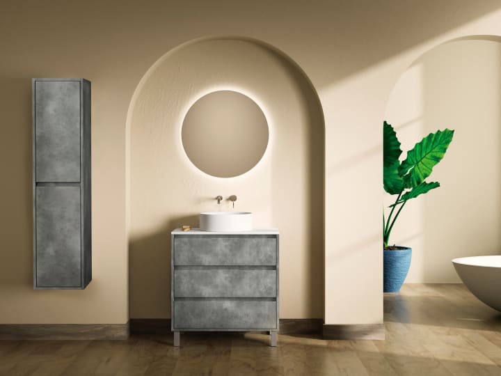 Mueble de baño con encimera de Solid Surface Bruntec Boston Principal 2
