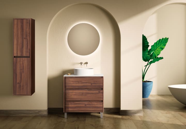 Mueble de baño con encimera de Solid Surface Bruntec Boston Principal 3