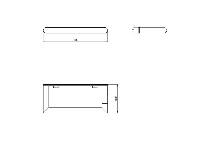 Portarrollos de baño Cosmic Micra Croquis 3