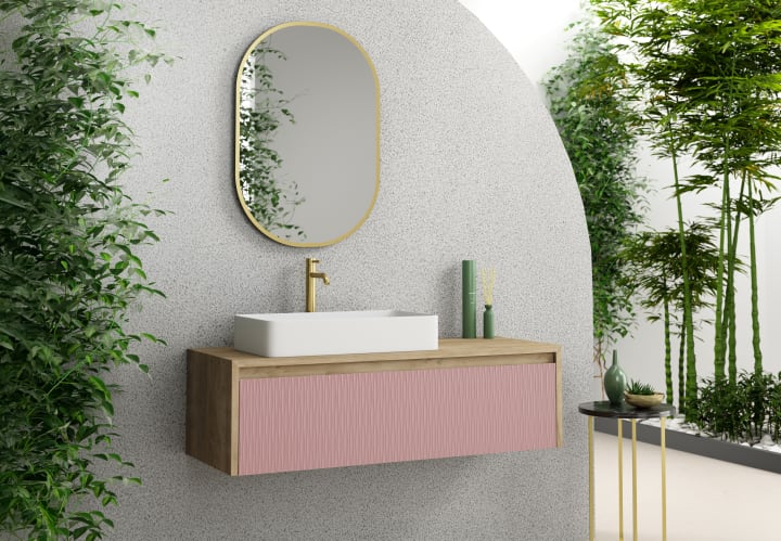 Mueble de baño Coycama lambda con encimera de madera Principal 6