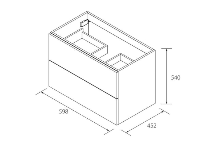 Conjunto mueble de baño Salgar Bequia Croquis 15