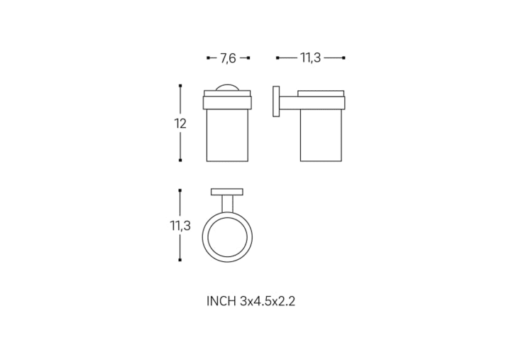 Portacepillos de baño Cosmic Start Croquis 6