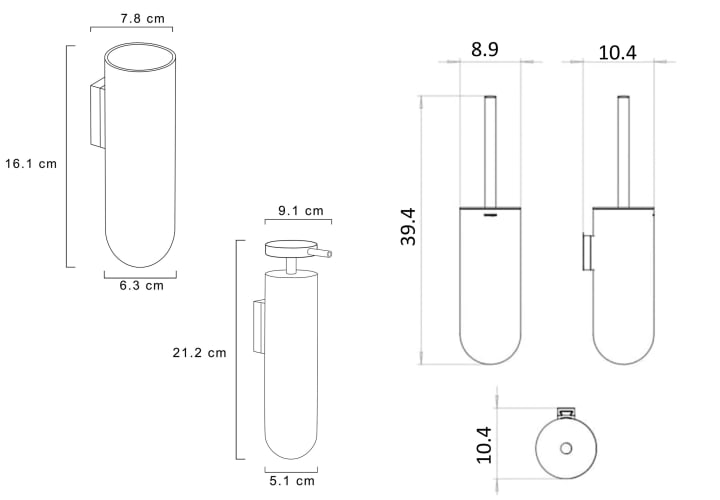 Pack accesorios de baño Cosmic Geyser Croquis 5