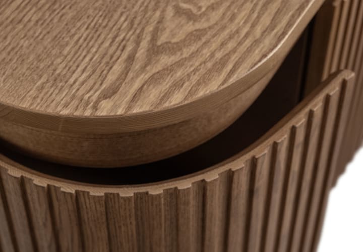 Mueble de baño madera varias medidas, maciza de fresno con encimera de madera Bruntec Neo Curve Detalle 3