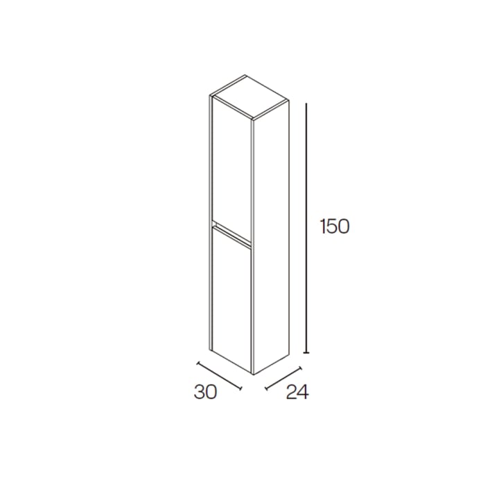 Columna de baño Kaori Croquis 2