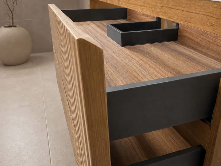 Mueble de baño con encimera Solid Surface Bruntec Duna Detalle 6