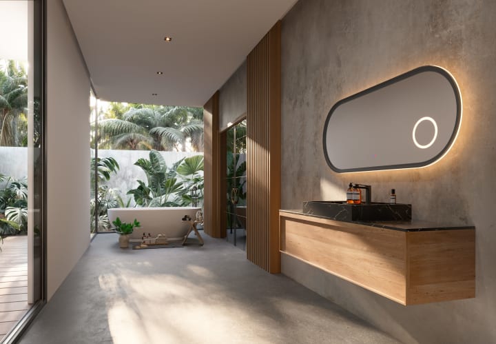 Espejo de baño con luz LED Ledimex Rimini Ambiente 11