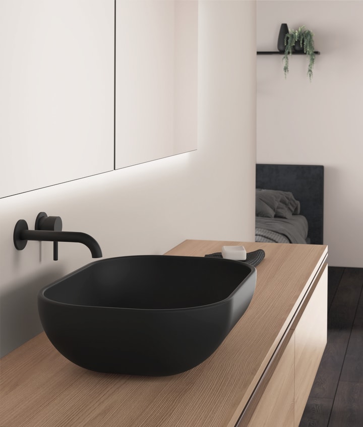 Mueble de baño con encimera de madera Royo Vida Detalle 1