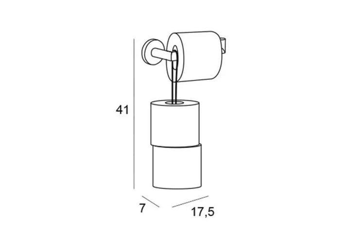 Portarrollos de baño con reserva Manillons Torrent Eco 6500 Croquis 4